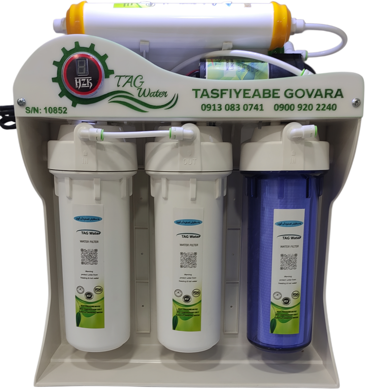 دستگاه تصفیه آب 6 مرحله هوشمندtagwater قطعات وارداتی