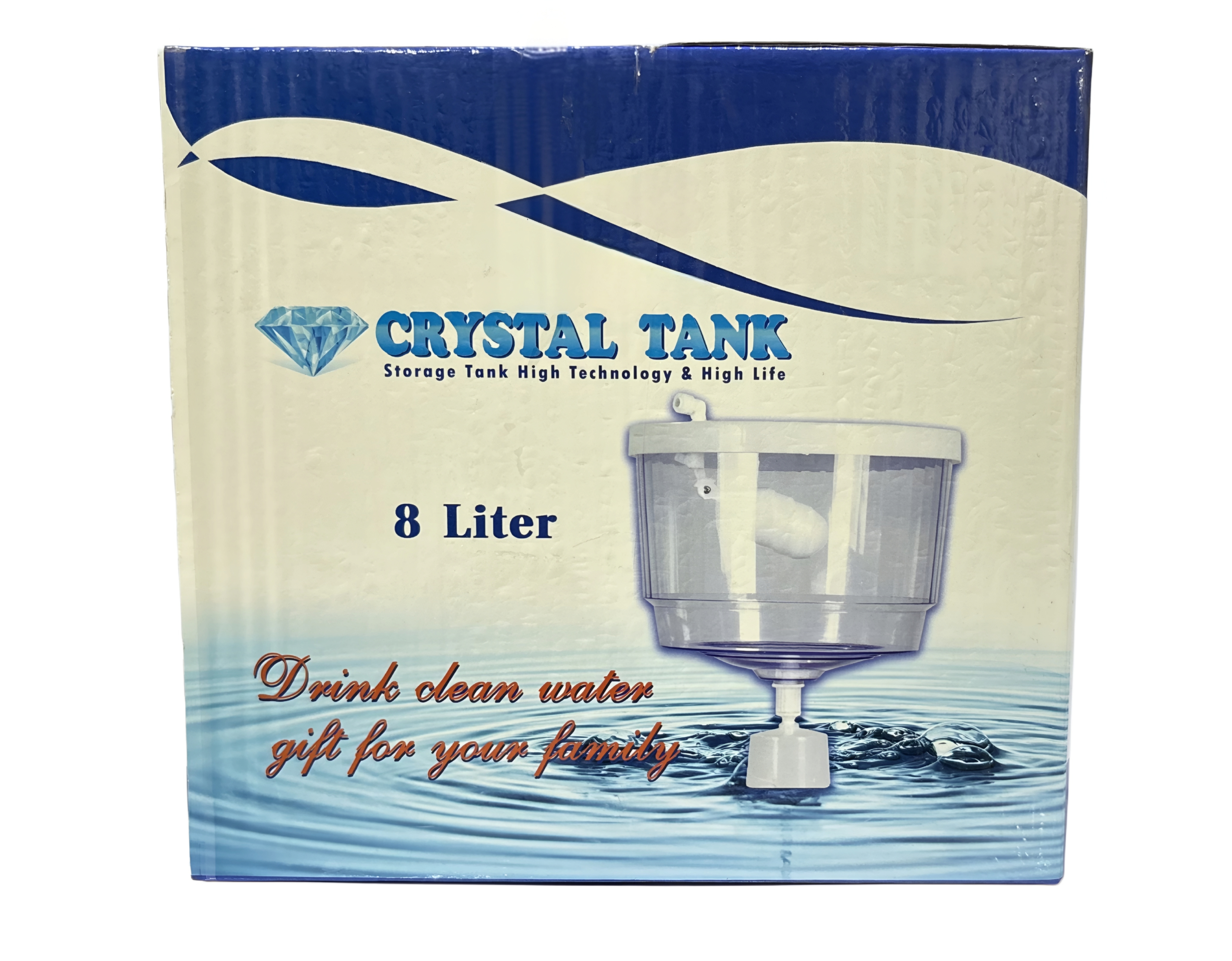مخزن آب سردکن برند  crystal tank ظرفیت  8 لیتری شناور دار