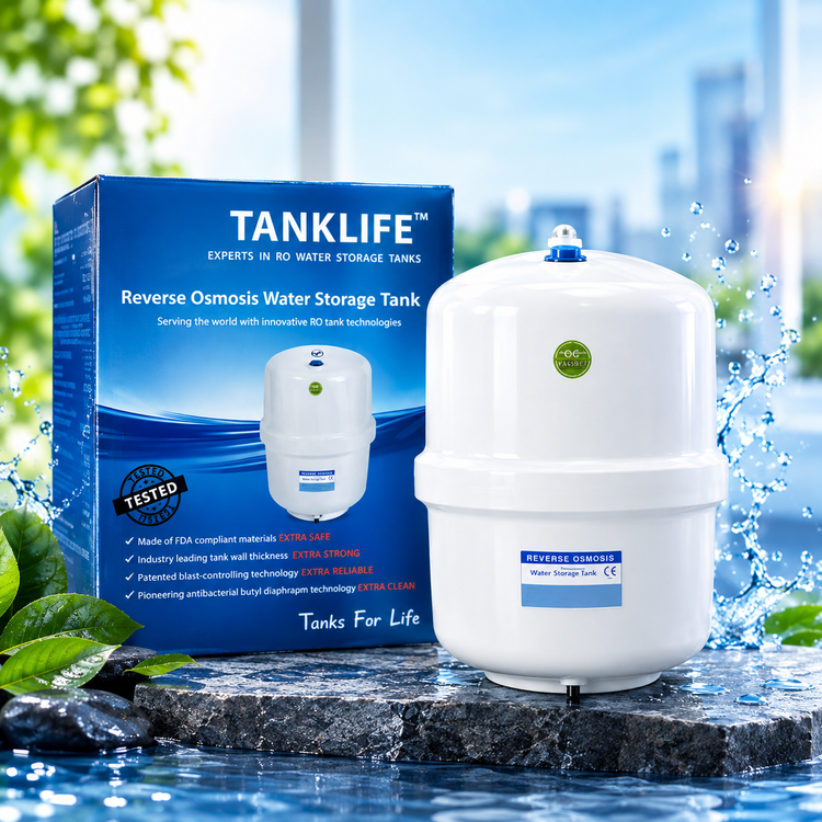 مخزن دستگاه تصفیه آب برند tank life ظرفیت 3.2 گالن