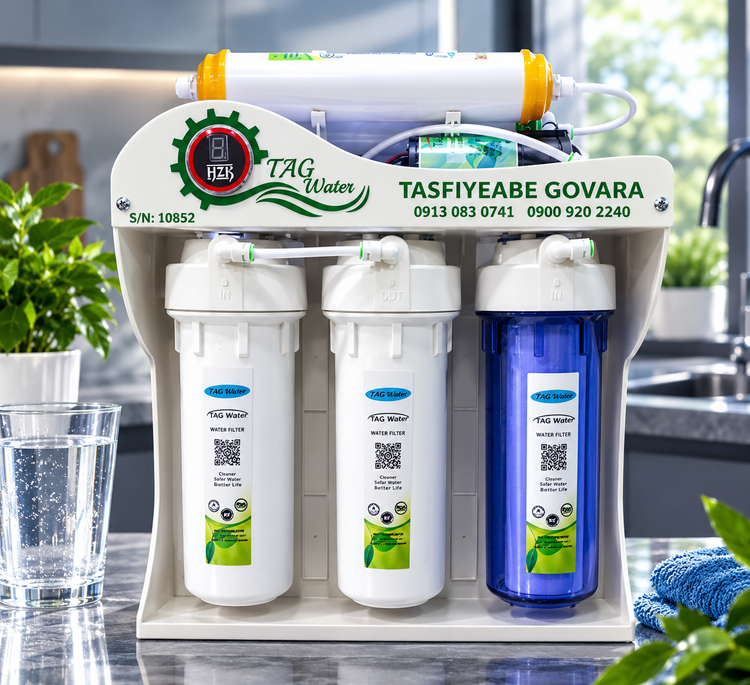 دستگاه تصفیه آب 6 مرحله هوشمندtagwater قطعات وارداتی